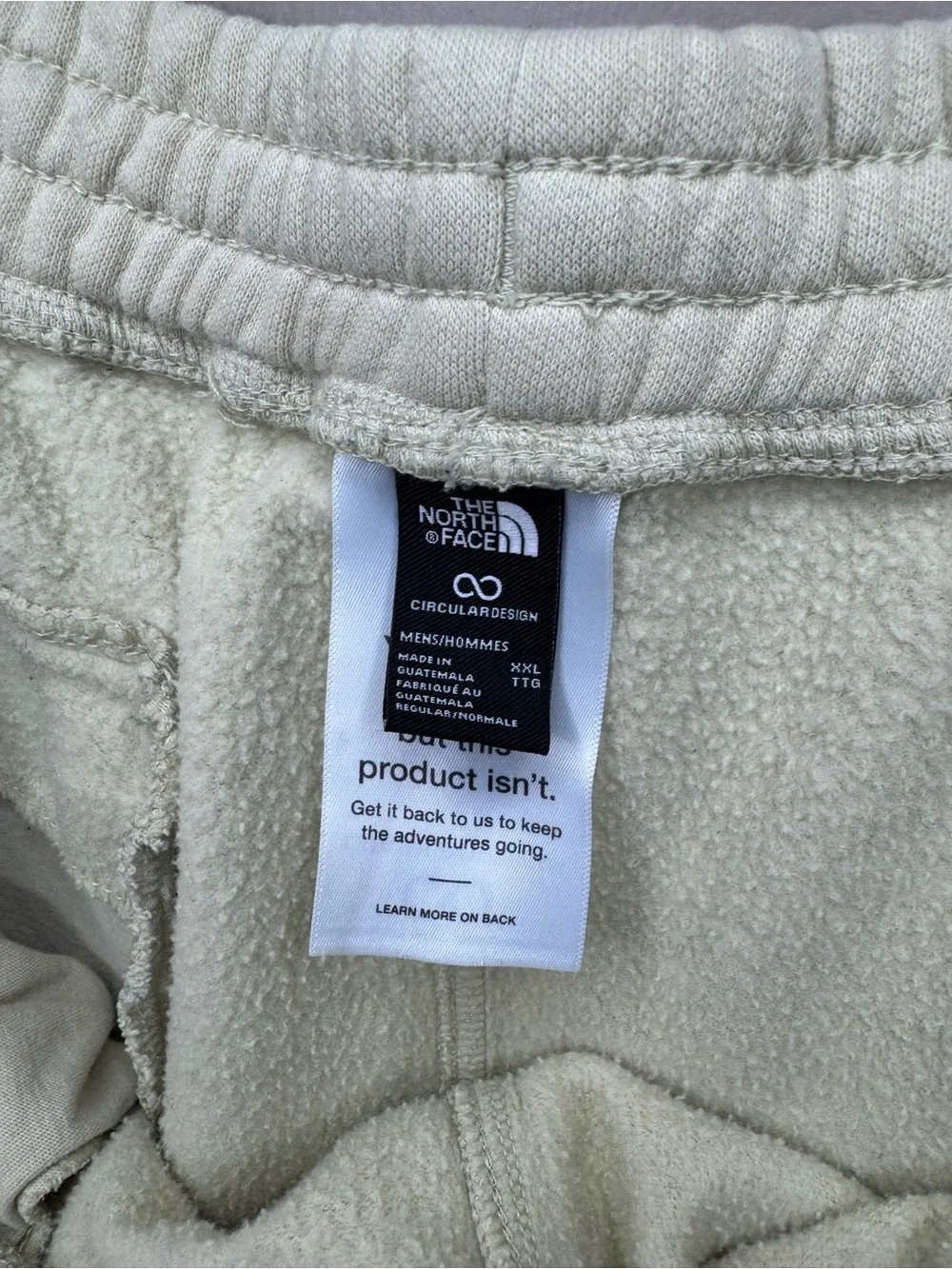 The North Face Men’s Cream Fleece Joggers